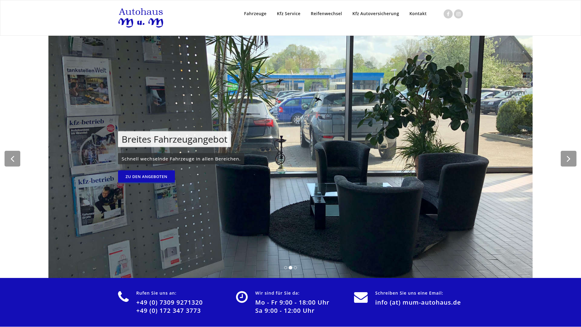2. Autohaus M u. M. Weißenhorn Homepage
